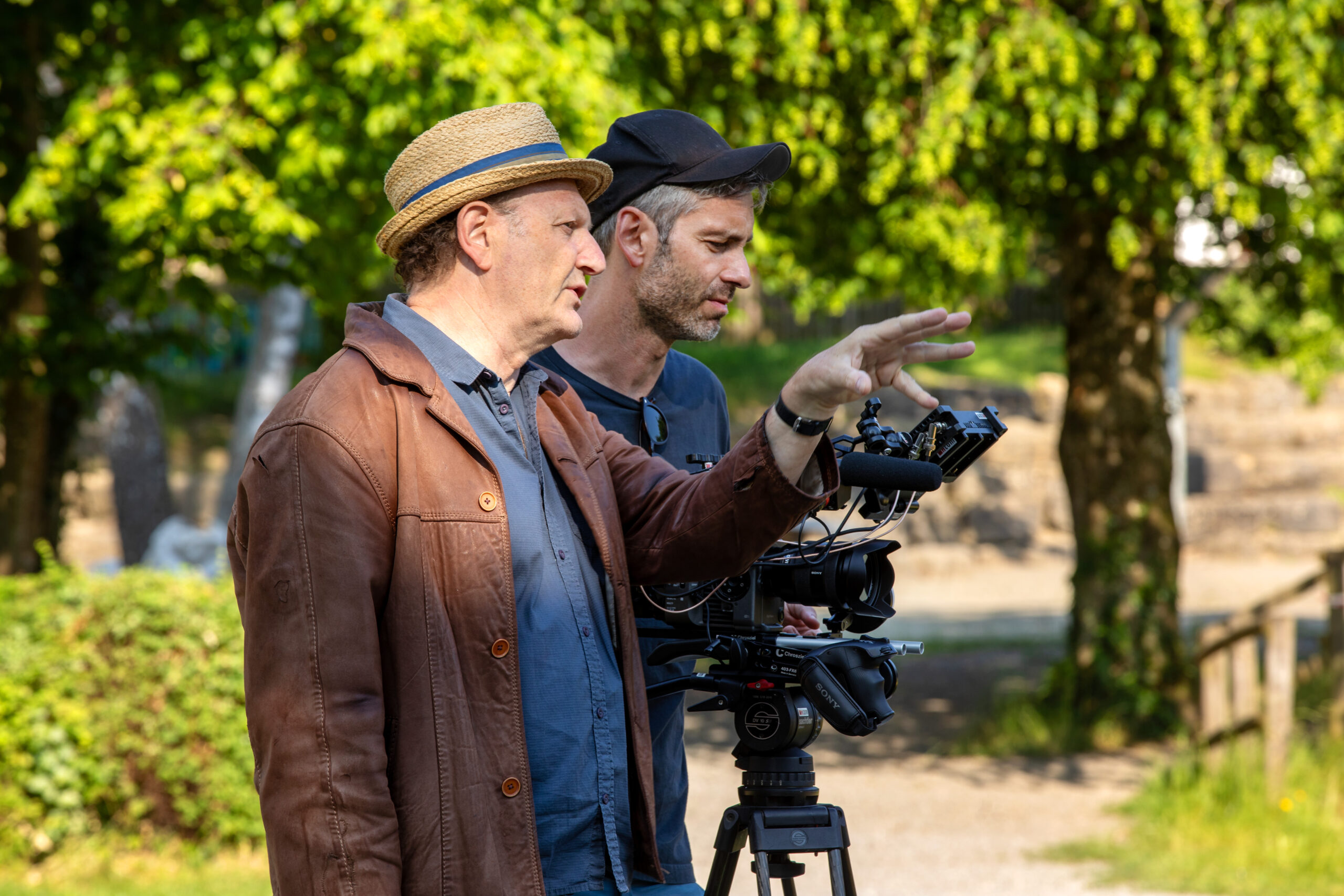 Douglas Wolfsperger mit Kameramann Florian Mag Douglas Wolfsperger mit Kameramann Florian Mag